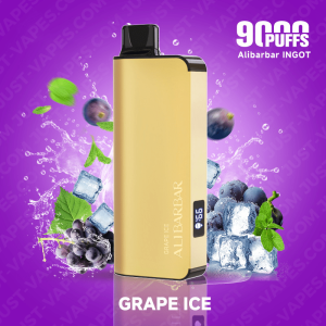Grape Ice Alibarbar Ingot 9000 puffs flavor