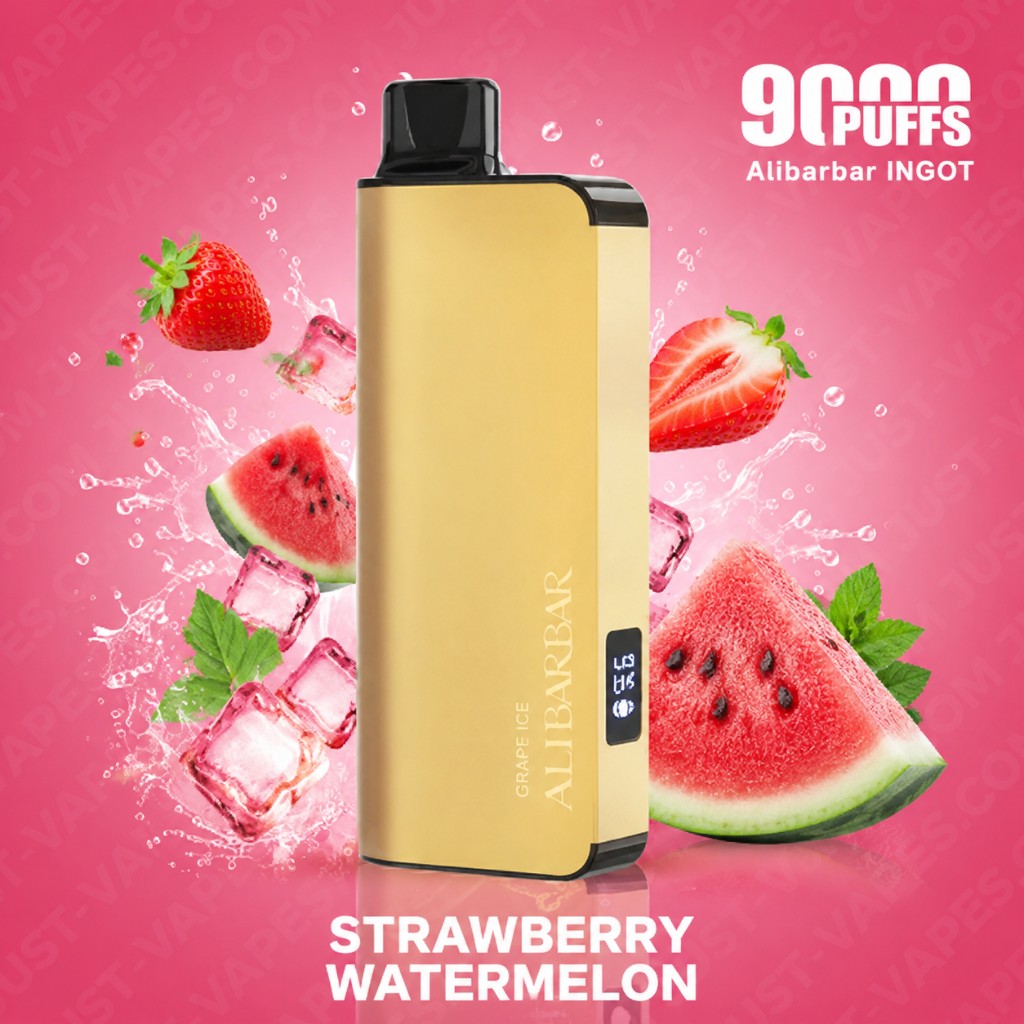 Strawberry Watermelon Alibarbar Ingot 9000 puffs flavor